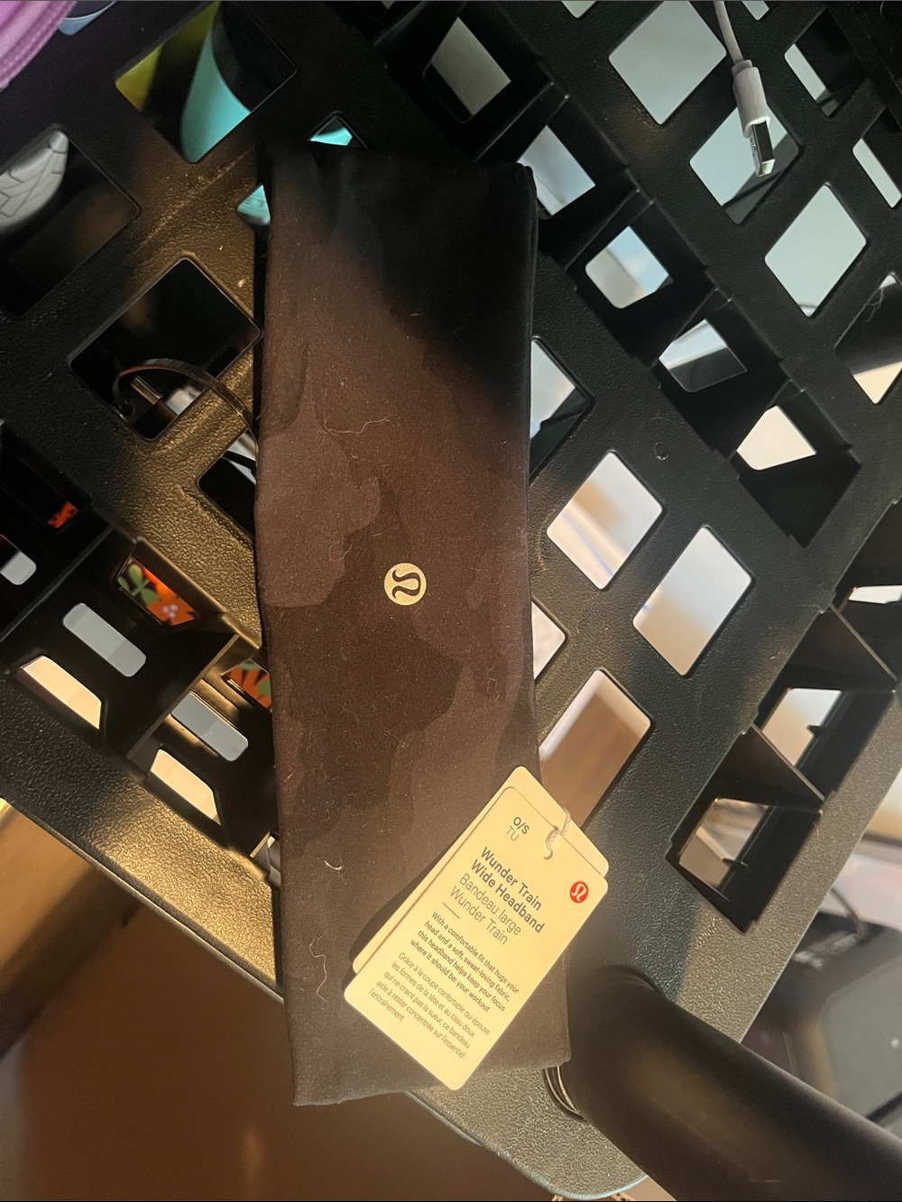 lululemon athletica Black Men’s Headband with Logo